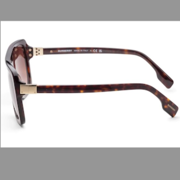NWT! Burberry Joan Brown Gradient Square Ladies Sunglasses - Picture 5 of 7